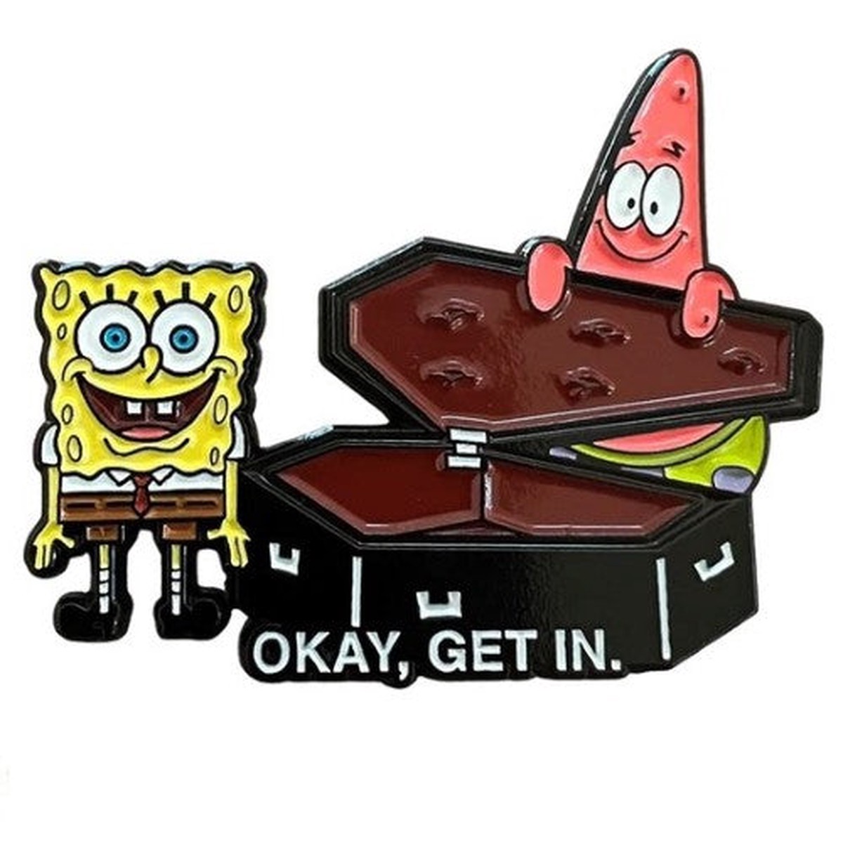 Zen Monkey Okay Get In - Spongebob Squarepants Pin