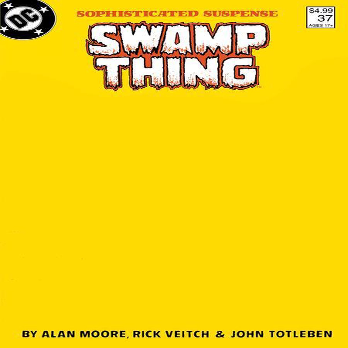 Saga Of The Swamp Thing 37 Facsimile Edition Cvr E Blank Card Stock Var (mr) DC Comics Comic Book