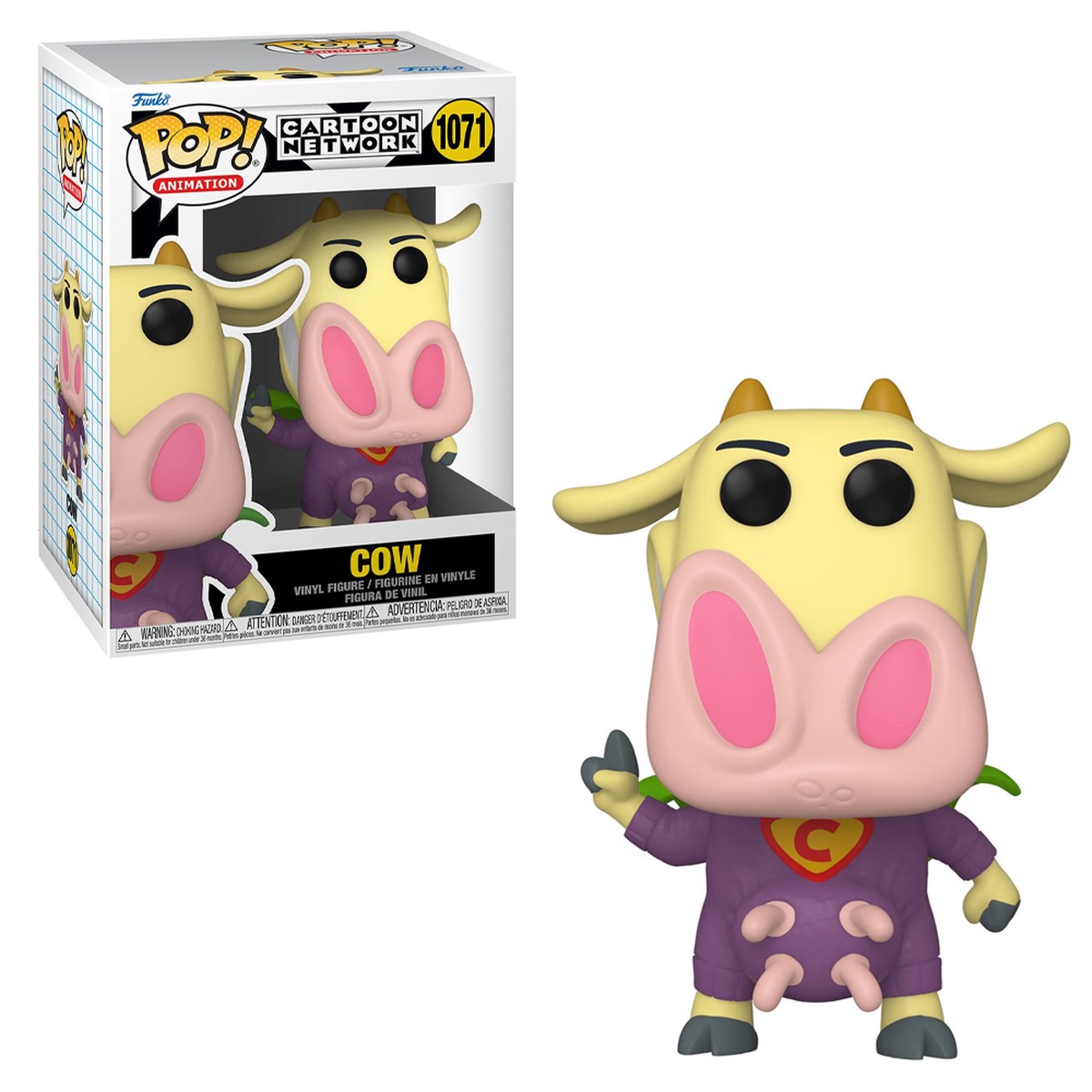 Funko POP Cow and Chicken - Cow Vinyl Figure 1071