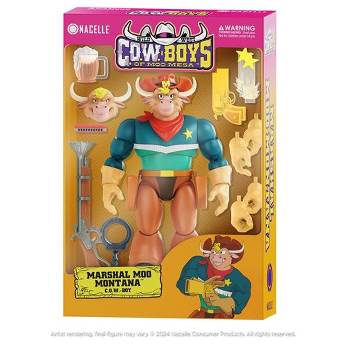 Wild West COW-Boys of Moo Mesa Marshal Moo Montana 7-Inch Scale Action Figure