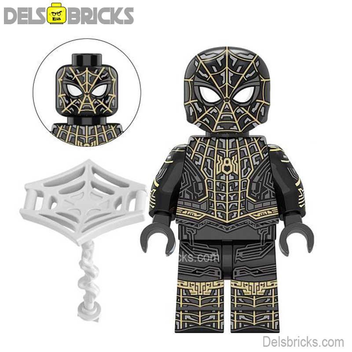Spider-Man Black Gold Spider Suit Marvel MCU Minifigures