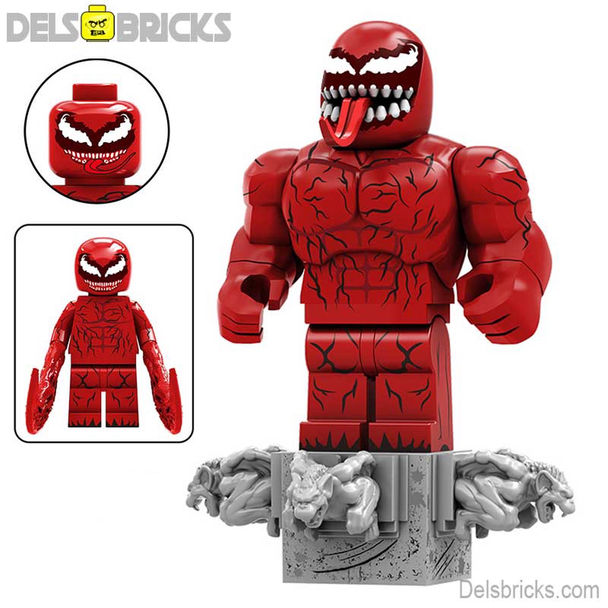 Carnage from Spider-Man Venom Lego Minifigures Custom Toys 4