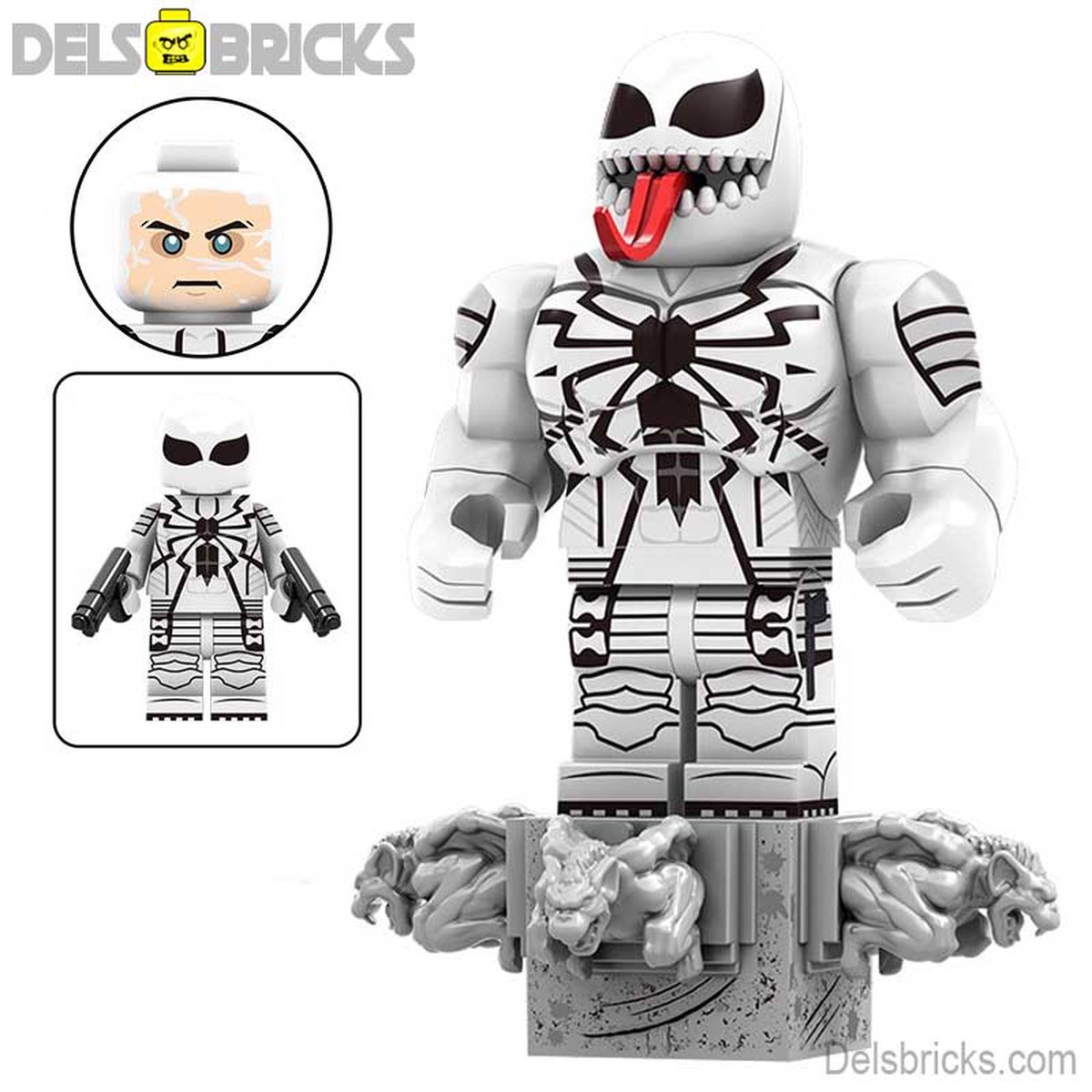 Anti-Venom Spider-Man Lego Minifigures Custom Toys 3