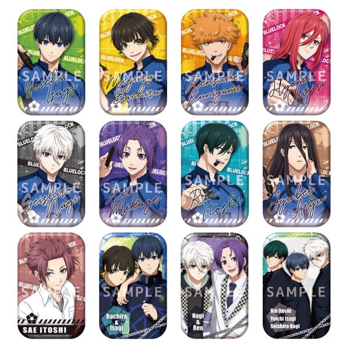 Blue Lock Marukaku Can Badge (set of 12) Blue Lock