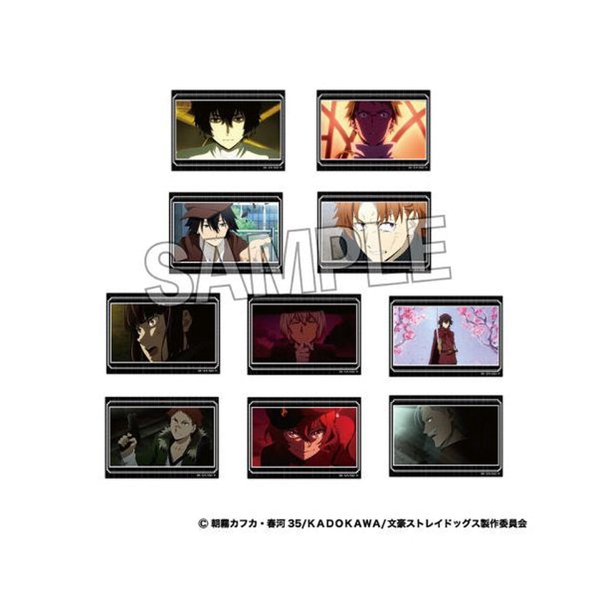 Bungo Stray Dogs Holo Sticker Collection Box 2 (pack of 10)