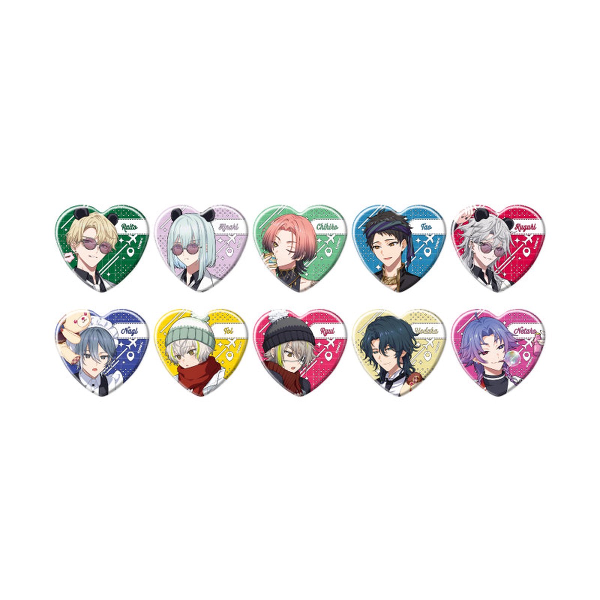 18TRIP - Heart Can Badges Official Illustration 2 Ver Complete Set of 10 Types Pre-order Mar 2026